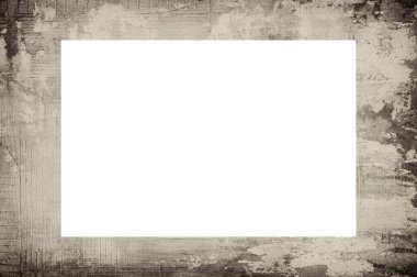 Resim veya metin için ortasında boşluk olan eski grunge desenli çerçeve.  