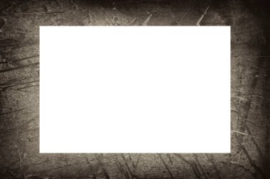 Resim veya metin için ortasında boşluk olan eski grunge desenli çerçeve.  