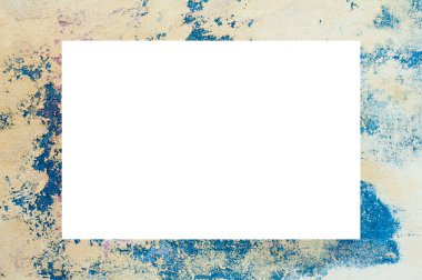 Resim veya metin için ortasında boşluk olan eski grunge desenli çerçeve.  