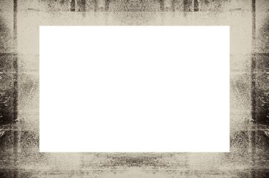 Resim veya metin için ortasında boşluk olan eski grunge desenli çerçeve.  