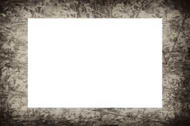 Resim veya metin için ortasında boşluk olan eski grunge desenli çerçeve.  