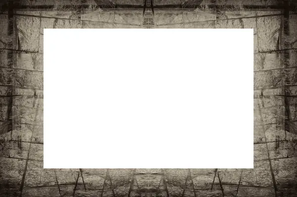 Régi Grunge Texturált Keret Üres Hely Közepén Kép Vagy Szöveg — Stock Fotó