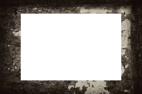Starý Rámeček Texturou Grunge Prázdným Mezerou Uprostřed Pro Obrázek Nebo — Stock fotografie