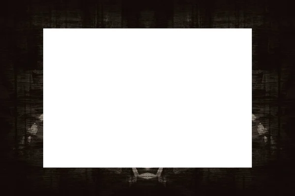 Old Grunge Textured Frame Empty Space Middle Image Text — Stock Photo, Image