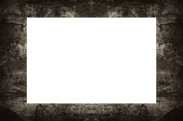 Old Grunge Textured Frame Empty Space Middle Image Text — Stock Photo, Image