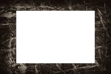 Resim veya metin için ortasında boşluk olan eski grunge desenli çerçeve.  