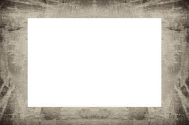 Resim veya metin için ortasında boşluk olan eski grunge desenli çerçeve.  