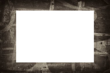 Resim veya metin için ortasında boşluk olan eski grunge desenli çerçeve.  