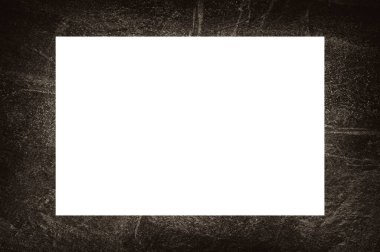 Resim veya metin için ortasında boşluk olan eski grunge desenli çerçeve.  