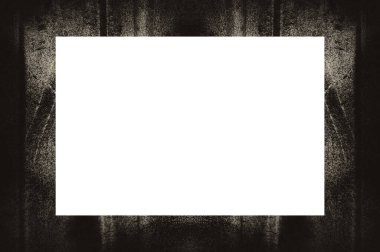 Resim veya metin için ortasında boşluk olan eski grunge desenli çerçeve.  