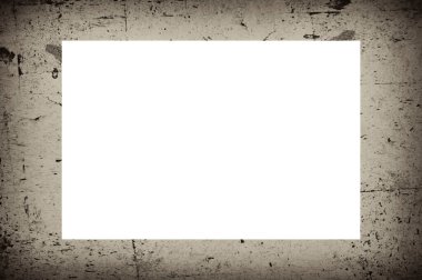 Resim veya metin için ortasında boşluk olan eski grunge desenli çerçeve.  