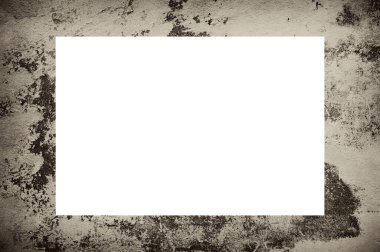 Resim veya metin için ortasında boşluk olan eski grunge desenli çerçeve.  
