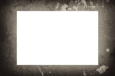Resim veya metin için ortasında boşluk olan eski grunge desenli çerçeve.  