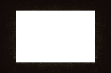 Resim veya metin için ortasında boşluk olan eski grunge desenli çerçeve.  