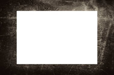 Resim veya metin için ortasında boşluk olan eski grunge desenli çerçeve.  