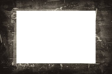 Resim veya metin için ortasında boşluk olan eski grunge desenli çerçeve.  