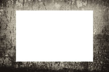 Resim veya metin için ortasında boşluk olan eski grunge desenli çerçeve.  