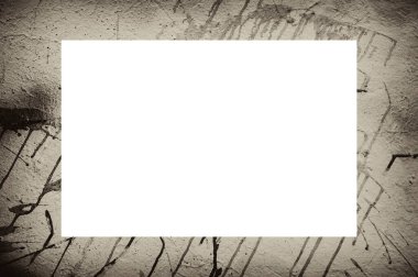 Resim veya metin için ortasında boşluk olan eski grunge desenli çerçeve.  