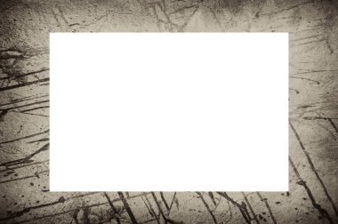 Resim veya metin için ortasında boşluk olan eski grunge desenli çerçeve.  