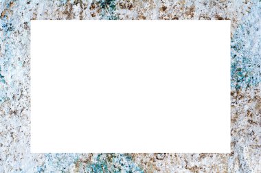 Resim veya metin için ortasında boşluk olan eski grunge desenli çerçeve.  