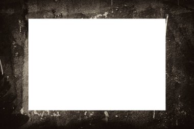Resim veya metin için ortasında boşluk olan eski grunge desenli çerçeve.  