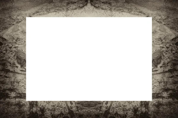 Bingkai Tekstur Grunge Lama Dengan Spasi Kosong Tengah Untuk Gambar — Stok Foto