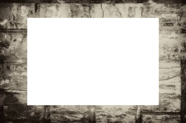 Old Grunge Textured Frame Empty Space Middle Image Text — Stock Photo, Image