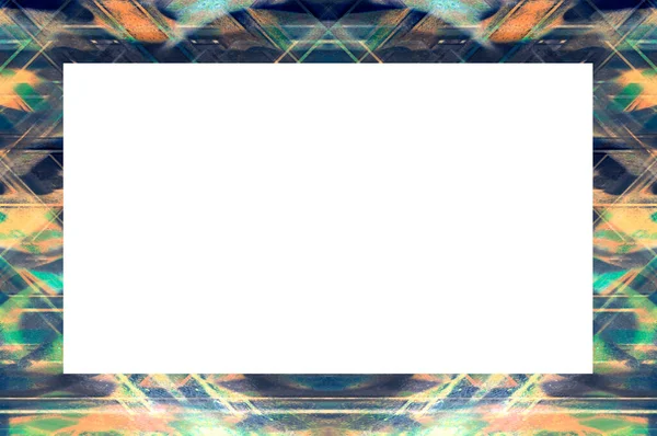 Grunge Frame Empty Space Image Text — Stock Photo, Image