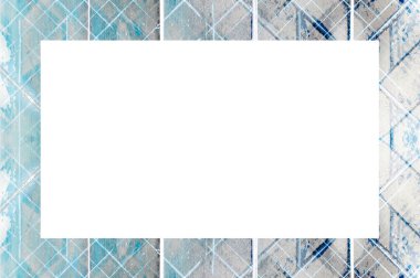 Yaşlı Grunge soyulmuş, soyulmuş, plastik duvarlı, soyulmuş antika çatallı desenli bir çerçeve. Retro Stucco çizilmiş desen. Resim ve Metin için Boş Alan. 