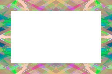 Yaşlı Grunge soyulmuş, soyulmuş, plastik duvarlı, soyulmuş antika çatallı desenli bir çerçeve. Retro Stucco çizilmiş desen. Resim ve Metin için Boş Alan. 