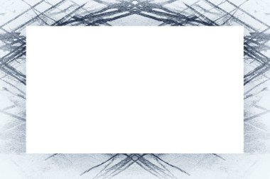 Yaşlı Grunge soyulmuş, soyulmuş, plastik duvarlı, soyulmuş antika çatallı desenli bir çerçeve. Retro Stucco çizilmiş desen. Resim ve Metin için Boş Alan. 