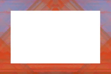 Yaşlı Grunge soyulmuş, soyulmuş, plastik duvarlı, soyulmuş antika çatallı desenli bir çerçeve. Retro Stucco çizilmiş desen. Resim ve Metin için Boş Alan. 