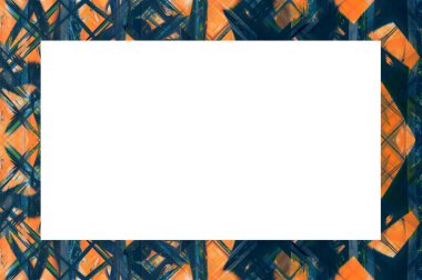 Yaşlı Grunge soyulmuş, soyulmuş, plastik duvarlı, soyulmuş antika çatallı desenli bir çerçeve. Retro Stucco çizilmiş desen. Resim ve Metin için Boş Alan. 