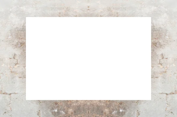 Old Grunge Weathered Peeled Painted Plaster Wall Frame Abstract Antique — Stockfoto