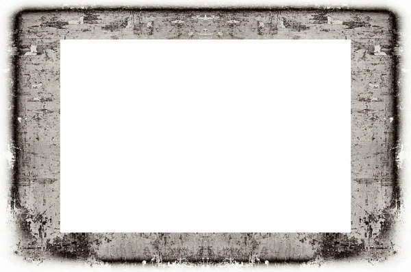 Grunge Weaghed Peeled Painted Plaster Wall Frame Abstract Antique Cracked — 스톡 사진