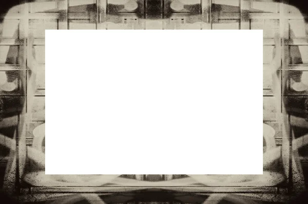 Grunge Rahmen Verwitterte Textur Kopierfläche Der Mitte Für Bild Oder — Stockfoto