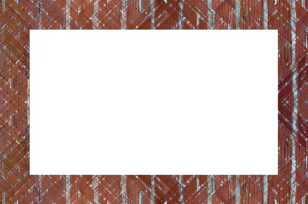 具有抽象的古裂隙结构的老磨牙风化剥皮粉刷墙框架 复古Stucco Scratched模式 空的图像 文字空间 — 图库照片