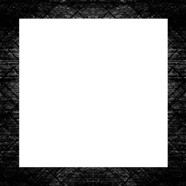 Grunge Frame Black White Texture Copy Space Middle Image Advertisement — Stock Photo, Image