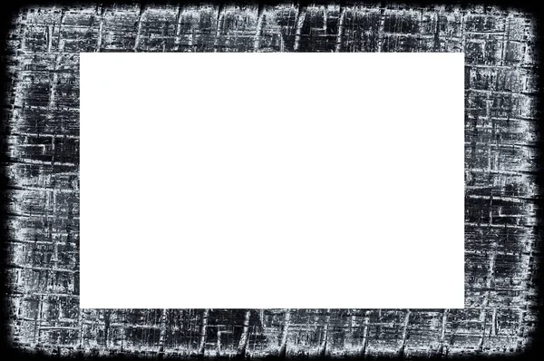 アンティーククラックなテクスチャの抽象的な古いグラウンジ風化皮塗り石膏壁フレーム レトロ スタッコ スクラッチ パターン テキストのための空のスペース — ストック写真