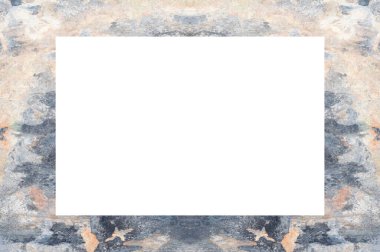 Yaşlı Grunge soyulmuş, soyulmuş, plastik duvarlı, soyulmuş antika çatallı desenli bir çerçeve. Retro Stucco çizilmiş desen. Resim için Boş Alan, Metin. Dikdörtgen yatay 3: 2 Görünüm Oranı Banner