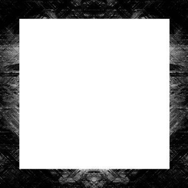 Grunge çerçeve, siyah beyaz dokular. Görüntü ya da reklam metni için alanı ortaya kopyala.   