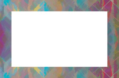 Yaşlı Grunge soyulmuş, soyulmuş, plastik duvarlı, soyulmuş antika çatallı desenli bir çerçeve. Retro Stucco çizilmiş desen. Resim ve Metin için Boş Alan. 