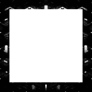 Retro desenli eski grunge vintage desen, kare çerçeve resim için boş alan, metin.