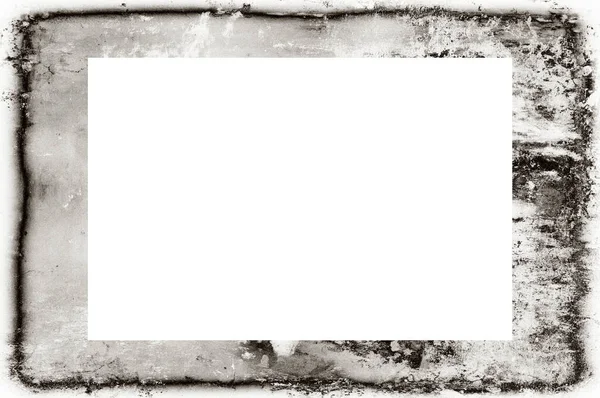 Old Grunge Weathered Peeled Painted Plaster Wall Frame Abstract Antique — Stock Photo, Image