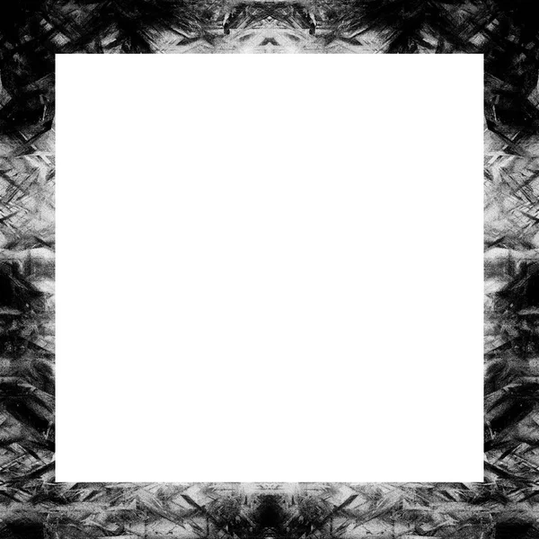 Old Grunge Vintage Texture Retro Pattern Square Frame Empty Space — Stock Photo, Image