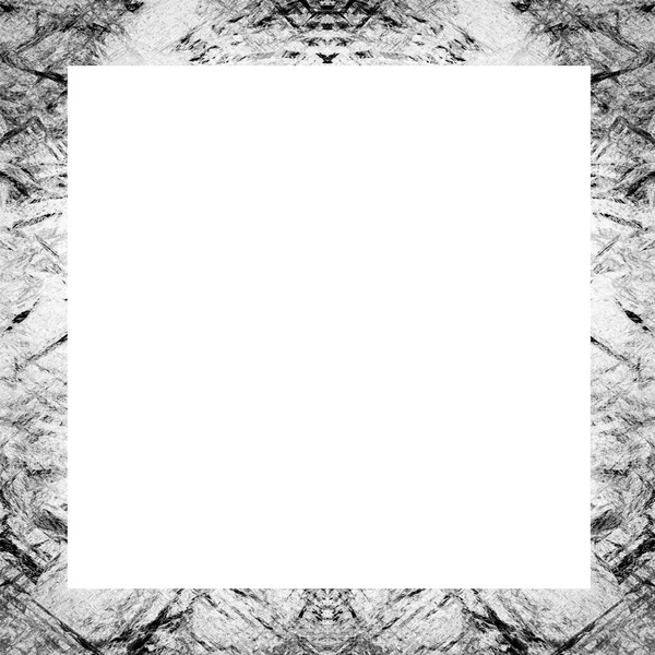 Cadre Grunge Texture Noire Blanche Espace Copie Milieu Pour Image — Photo