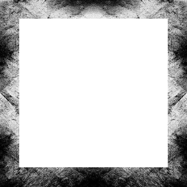 Old Grunge Vintage Texture Retro Pattern Square Frame Empty Space — Stock Photo, Image