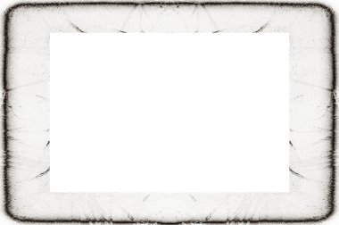 Yaşlı Grunge soyulmuş, soyulmuş, plastik duvarlı, soyulmuş antika çatallı desenli bir çerçeve. Retro Stucco çizilmiş desen. Resim için Boş Alan, Metin. Dikdörtgen yatay 3: 2 Görünüm Oranı Banner