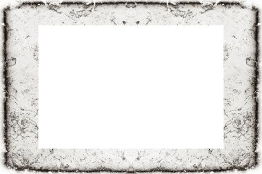 Yaşlı Grunge soyulmuş, soyulmuş, plastik duvarlı, soyulmuş antika çatallı desenli bir çerçeve. Retro Stucco çizilmiş desen. Resim için Boş Alan, Metin. Dikdörtgen yatay 3: 2 Görünüm Oranı Banner