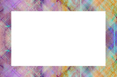 Yaşlı Grunge soyulmuş, soyulmuş, plastik duvarlı, soyulmuş antika çatallı desenli bir çerçeve. Retro Stucco çizilmiş desen. Resim ve Metin için Boş Alan. 